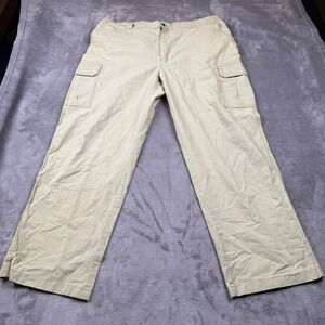 L.L.Bean Comfort Waist Khaki Cargo‎ Pants Men's Size 42 x 32
